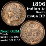 1896 Indian Cent 1c Grades Choice Unc RB (fc)