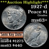 ***Auction Highlight*** 1927-d Peace Dollar $1 Grades Select+ Unc (fc)