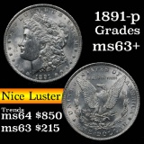 1891-p Morgan Dollar $1 Grades Select+ Unc (fc)