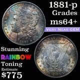 1881-p Morgan Dollar $1 Grades Choice+ Unc (fc)