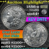 ***Auction Highlight*** 1886-o Morgan Dollar $1 Graded Choice+ Unc By USCG (fc)