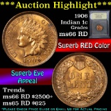 ***Auction Highlight*** 1906 Indian Cent 1c Graded GEM+ Unc RD By USCG (fc)