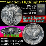 ***Auction Highlight*** 1930-p Standing Liberty Quarter 25c Graded GEM+ FH By USCG (fc)