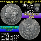 ***Auction Highlight*** 1896-s Morgan Dollar $1 Graded Choice AU By USCG (fc)