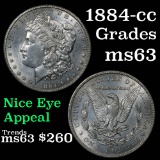 1884-cc Morgan Dollar $1 Grades Select Unc (fc)