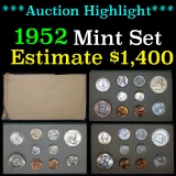 ***Auction Highlight*** RARE Original 1952 United States Mint Set (fc)