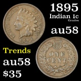 1895 Indian Cent 1c Grades Choice AU/BU Slider