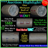 ***Auction Highlight*** Incredible Find, Uncirculated Morgan $1 Shotgun Roll 1889 & cc ends  (fc)