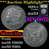 ***Auction Highlight*** 1884-s Morgan Dollar $1 Graded Select AU By USCG (fc)