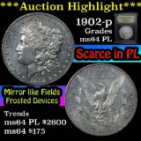 ***Auction Highlight*** 1902-p Morgan Dollar $1 Graded Choice Unc PL By USCG (fc)