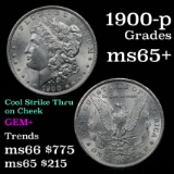 1900-p Morgan Dollar $1 Grades GEM+ Unc (fc)