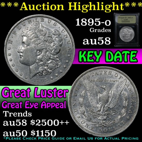 ***Auction Highlight*** 1895-o Morgan Dollar $1 Graded Choice AU/BU Slider By USCG (fc)