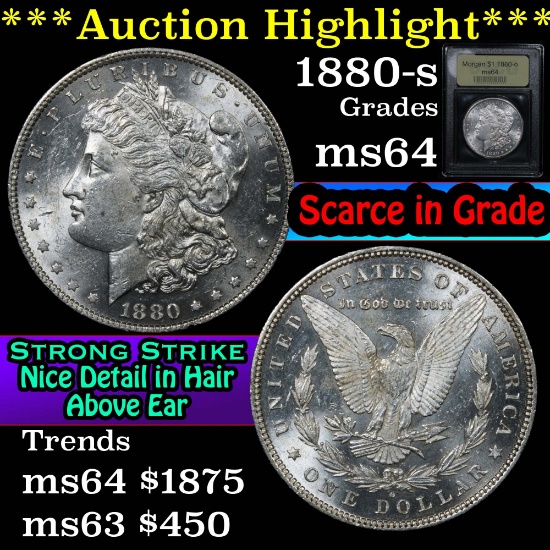 ***Auction Highlight*** 1880-o Morgan Dollar $1 Graded Choice Unc By USCG (fc)