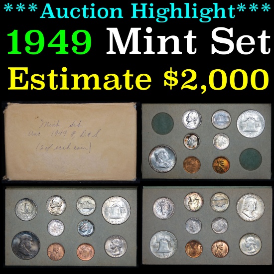 ***Auction Highlight*** Original 1949 United States Mint Set