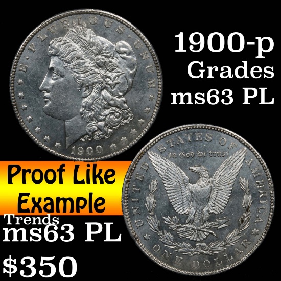 1900-p Morgan Dollar $1 Grades Select Unc PL