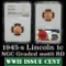 NGC 1945-s Lincoln Cent 1c Graded ms65 RD By NGC