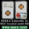 NGC 1944-s Lincoln Cent 1c Graded ms65 RD By NGC