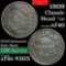 1809 Over Inverted 9 C-5 Classic Head half cent 1/2c Grades xf (fc)