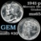 1941-p Mercury Dime 10c Grades GEM Unc