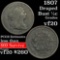 1807 Draped Bust Half Cent 1/2c Grades vf, very fine (fc)