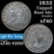 1832 Capped Bust Half Dollar 50c Grades xf (fc)