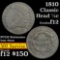 1810 Classic Head half cent 1/2c Grades f, fine
