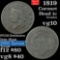 1819 Sm Date Coronet Head Large Cent 1c Grades vg+