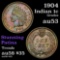 1904 Indian Cent 1c Grades Select AU