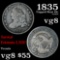 1835 Capped Bust Dime 10c Grades vg, very good