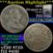 ***Auction Highlight*** 1801 Draped Bust Large Cent 1c Graded f+ by USCG (fc)