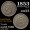 1853 Braided Hair Large Cent 1c Grades Select AU