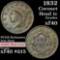 1832 Coronet Head Large Cent 1c Grades xf (fc)