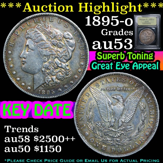 ***Auction Highlight*** 1895-o Morgan Dollar $1 Graded Select AU by USCG (fc)