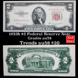 1953B $2 red seal United States note Grades Choice AU/BU Slider