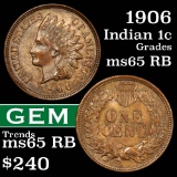 1906 Indian Cent 1c Grades GEM Unc RB (fc)