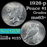 1926-p Peace Dollar $1 Grades Select+ Unc