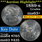 ***Auction Highlight*** 1889-s Morgan Dollar $1 Grades Select+ Unc (fc)
