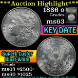 ***Auction Highlight*** 1886-o Morgan Dollar $1 Graded Select Unc by USCG (fc)