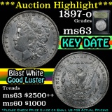 ***Auction Highlight*** 1897-o Vam 6A 'WOW' Vam Morgan Dollar $1 Graded Select Unc by USCG (fc)