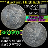 ***Auction Highlight*** 1892-cc Morgan Dollar $1 Graded Choice AU by USCG (fc)