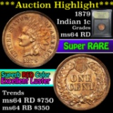 ***Auction Highlight*** 1879 Indian Cent 1c Graded Choice Unc RD by USCG (fc)