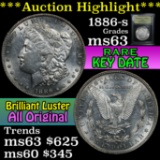 ***Auction Highlight*** 1886-s Morgan Dollar $1 Graded Select Unc by USCG (fc)
