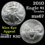 2011 Silver Eagle Dollar $1 Grades GEM++ Unc
