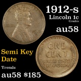 1912-s Lincoln Cent 1c Grades Choice AU/BU Slider