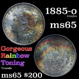 Fabulous superior toning 1885-o Morgan Dollar $1 Grades GEM Unc (fc)