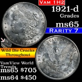 1921-d Morgan Dollar $1 Vam 1H2 Rarity 7 Grades GEM Unc (fc)