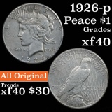 1926-p Peace Dollar $1 Grades xf