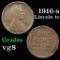 1916-s Lincoln Cent 1c Grades vg, very good