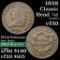 1828 Classic Head half cent 1/2c Grades vf++