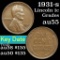 1931-s Lincoln Cent 1c Grades Choice AU